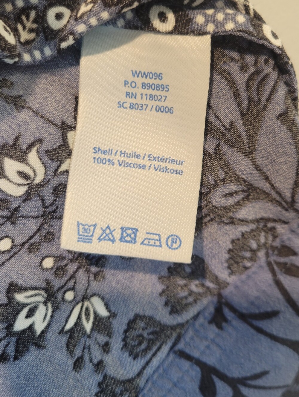 Boden Mollie Floral Blue and White Dress - Picture 5 of 6